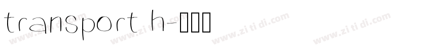 transport h字体转换